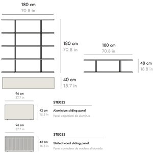 Estantería Stockholm STE530+STE230  Punt