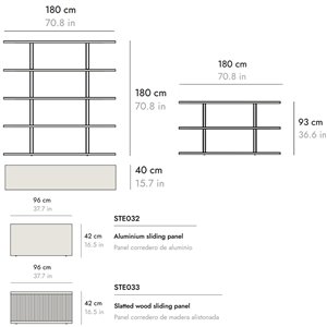Estantería Stockholm STE530+STE330  Punt