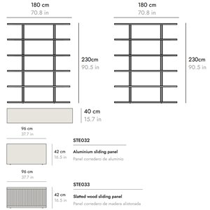 Estantería Stockholm STE630+STE630  Punt
