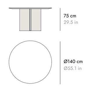Mesa circular Stockholm madera Punt