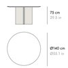 Mesa circular Stockholm madera Punt