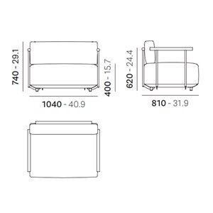 Butaca Arki-Sofa Pedrali