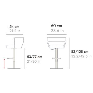 Taburete giratorio Sena SEN205 Punt