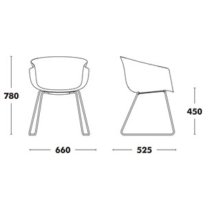 Silla Bai trineo outdoor Ondarreta