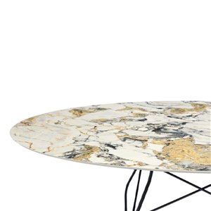 Mesa Glossy mármol ovalada Kartell