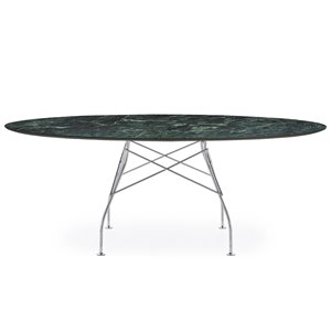 Mesa Glossy mármol ovalada Kartell