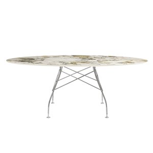 Mesa Glossy mármol ovalada Kartell
