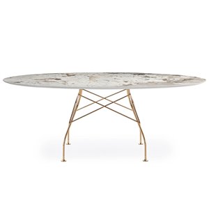 Mesa Glossy mármol ovalada Kartell