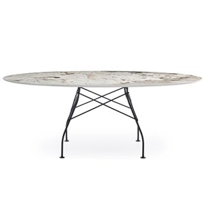Mesa Glossy mármol ovalada Kartell