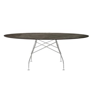 Mesa Glossy mármol ovalada Kartell