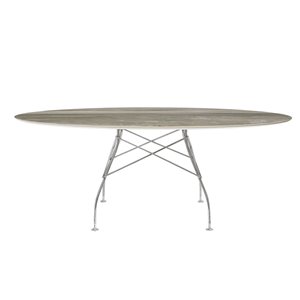 Mesa Glossy mármol ovalada Kartell