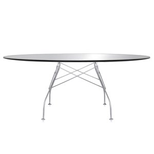 Mesa Glossy ovalada Kartell