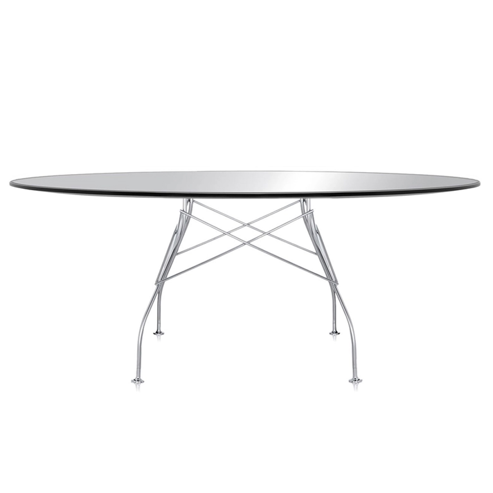 Mesa Glossy ovalada Kartell