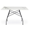 Mesa Glossy mármol cuadrada Kartell