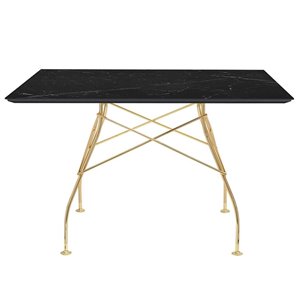 Mesa Glossy mármol cuadrada Kartell