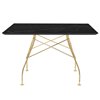 Mesa Glossy mármol cuadrada Kartell
