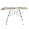Mesa Glossy mármol cuadrada Kartell