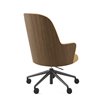 Sillón Aleta Executive madera con ruedas Viccarbe