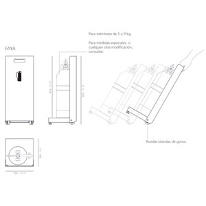 Soporte extintores Faya Systemtronic