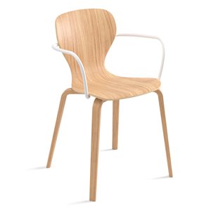 Sillón Ears base cuatro patas madera Viccarbe