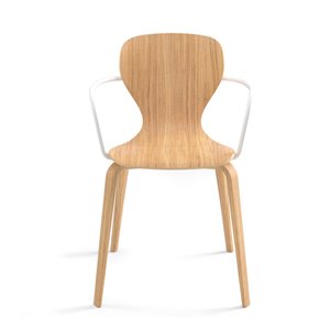 Sillón Ears base cuatro patas madera Viccarbe