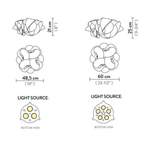 Aplique/Plafón Fabula Slamp