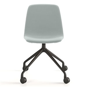 Silla Maarten tapizada base giratoria con ruedas Viccarbe