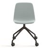 Silla Maarten tapizada base giratoria con ruedas Viccarbe