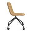 Silla Maarten tapizada base giratoria con ruedas Viccarbe