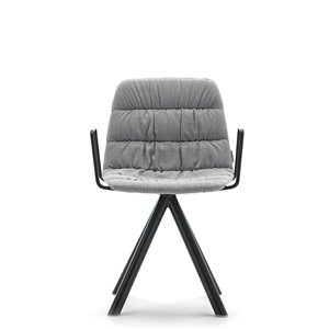 Sillón Maarten tapizada base giratoria Viccarbe