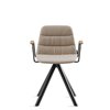Sillón Maarten tapizada base giratoria Viccarbe