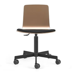 Silla Klip cojín base giratoria con ruedas Viccarbe