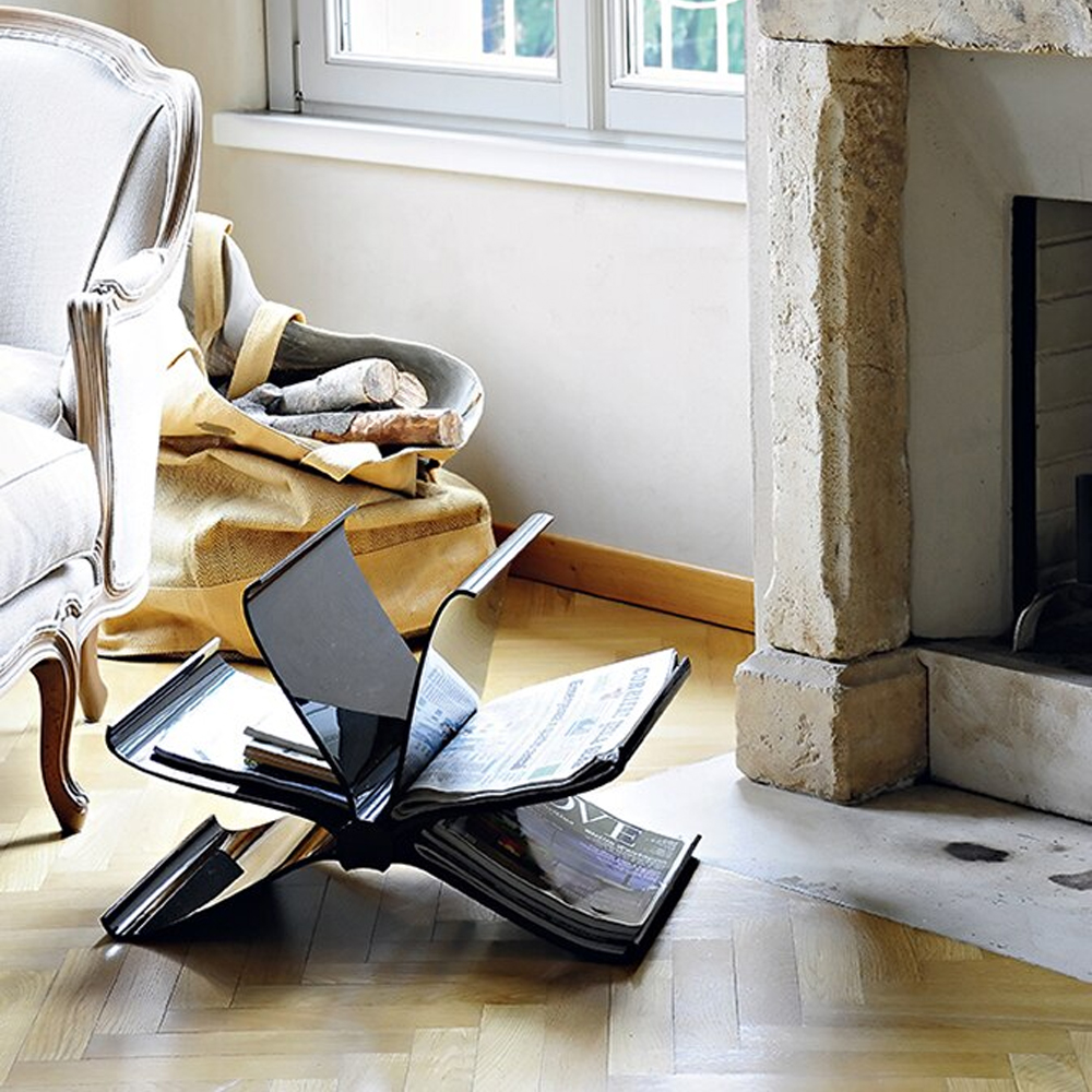 Portariviste Kartell Front Page - Policarbonato Cristallo, 55x35x35 Cm, Design Moderno Indoor/Outdoor