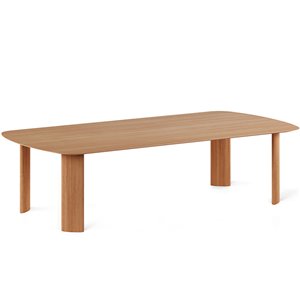 Mesa Fuste con cantos redondeados Viccarbe