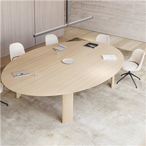 Mesa Fuste ovalada Viccarbe