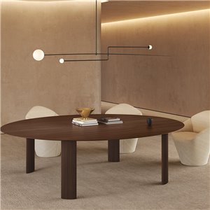 Mesa Fuste ovalada Viccarbe