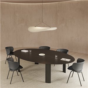 Mesa Fuste ovalada Viccarbe