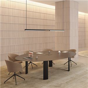 Mesa Fuste ovalada Viccarbe