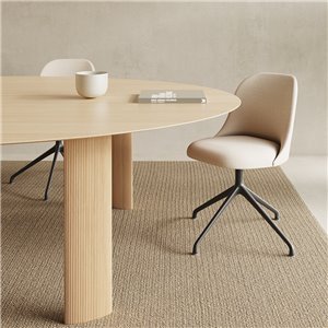 Mesa Fuste ovalada Viccarbe