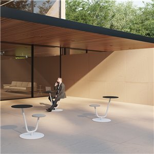 Mesa Solar tapizada Viccarbe