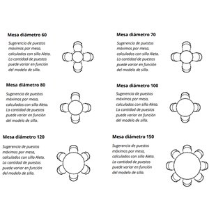 Mesa Burin redonda Viccarbe