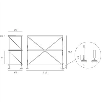 Estantería Tria Pack Freestanding Mobles 114
