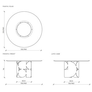 Mesa redonda Shape Mogg