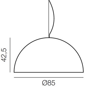 Lámpara suspensión Blow Martinelli Luce