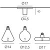 Lámpara techo Maggiolino Martinelli Luce
