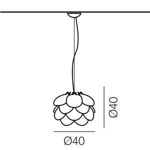 Lámpara suspensión Nuvole Vagabonde Martinelli Luce