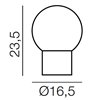Lámpara sobremesa Pulce Martinelli Luce