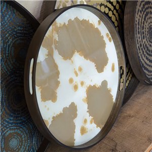 Bandeja Aged Clear Round Ethnicraft