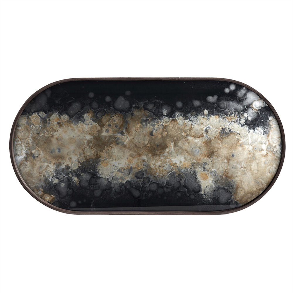 Bandeja Organic Black Oblong Ethnicraft