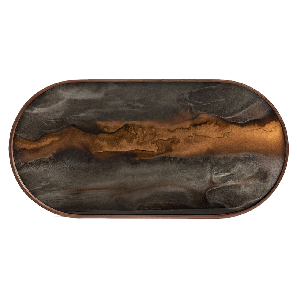 Bandeja Organic Bronze Oblong Ethnicraft